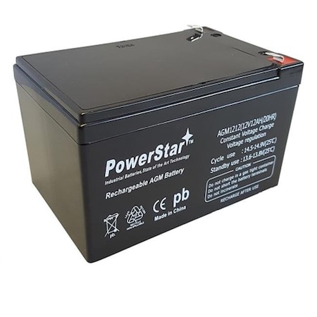 Powerstar PowerStar AGM1212-596 12V 12Ah 40802 LP12-12 Maintenance Free SLA Battery AGM1212-596
